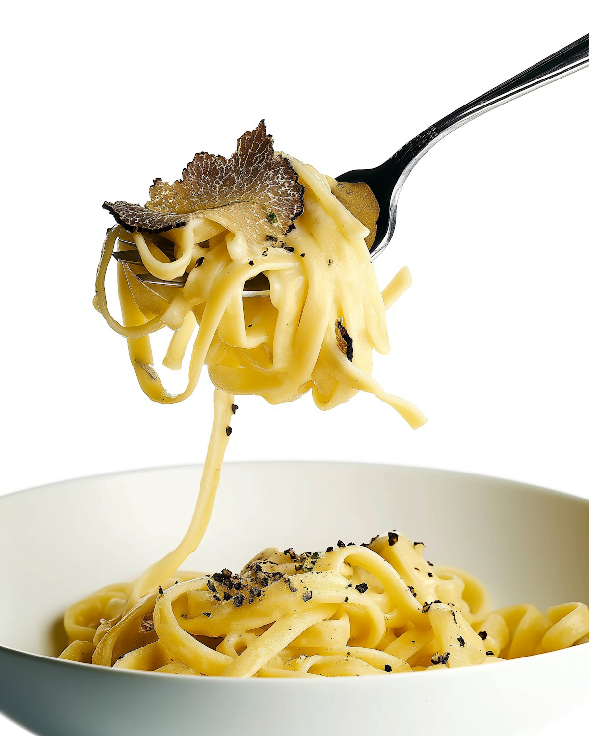 Tagliatelle folded with shaved black truffle